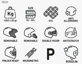 Kappa KV33 Enduro Wizard Dual Sports moto aventura Casco - CASCO