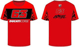 DUCATI  CAMISETA BAGNAIA DUAL HOMBRE ROJA