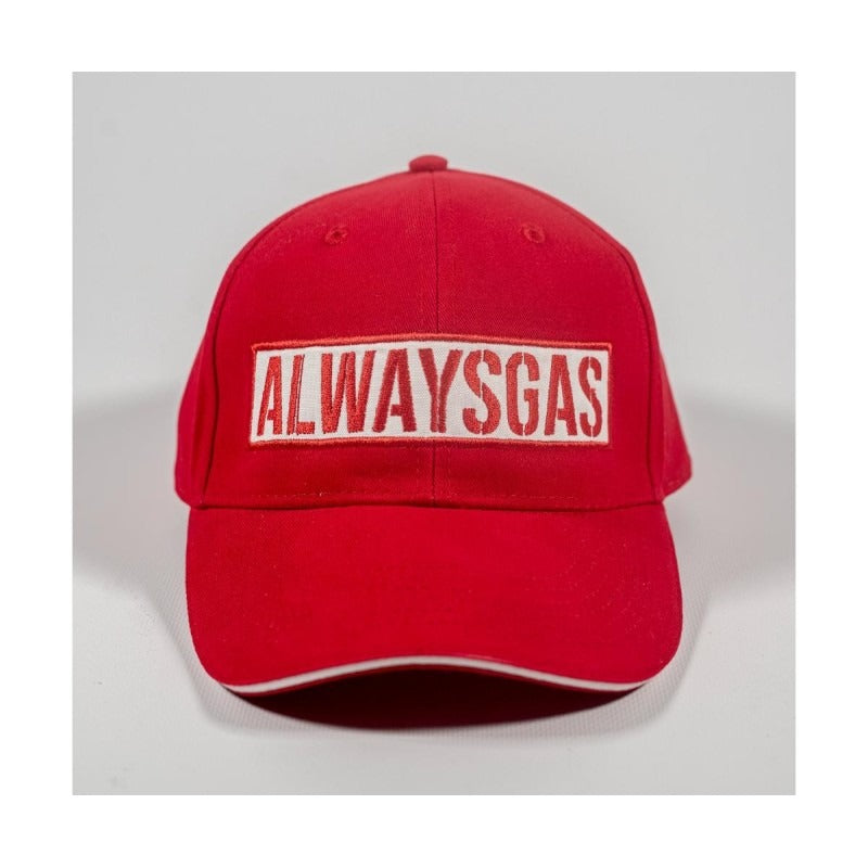 Gorra de béisbol AlwaysGas parche rojo