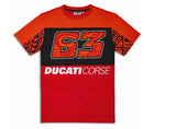 DUCATI  CAMISETA BAGNAIA DUAL HOMBRE ROJA