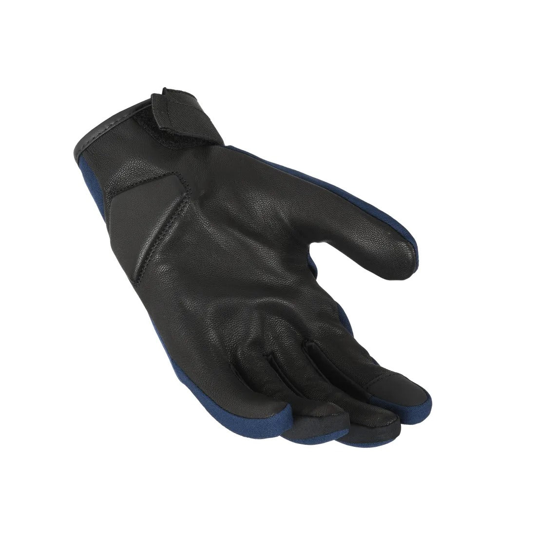 MACNA Astrill motocicleta cuero Guantes de Azul Oscuro Negro - GUANTES