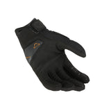 Luvas de motociclismo MACNA Darko para mulher para o verão, pretas.