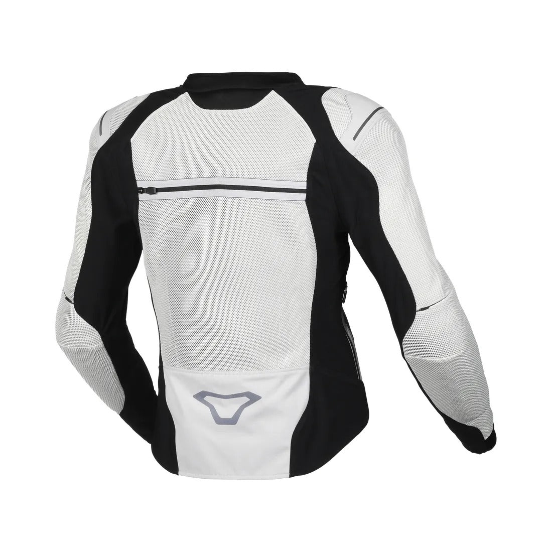 MACNA Korus hombre Chaqueta moto textil Gris Claro