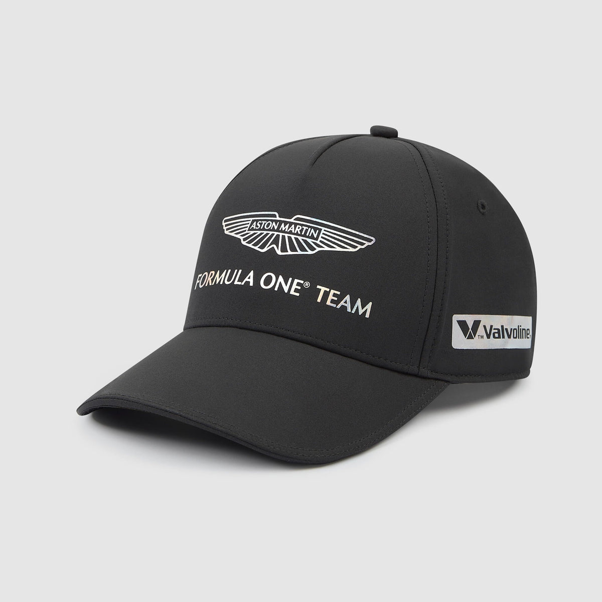 Aston Martin F1 2024 Gorra estampado iridiscente del equipo del GP de Las Vegas