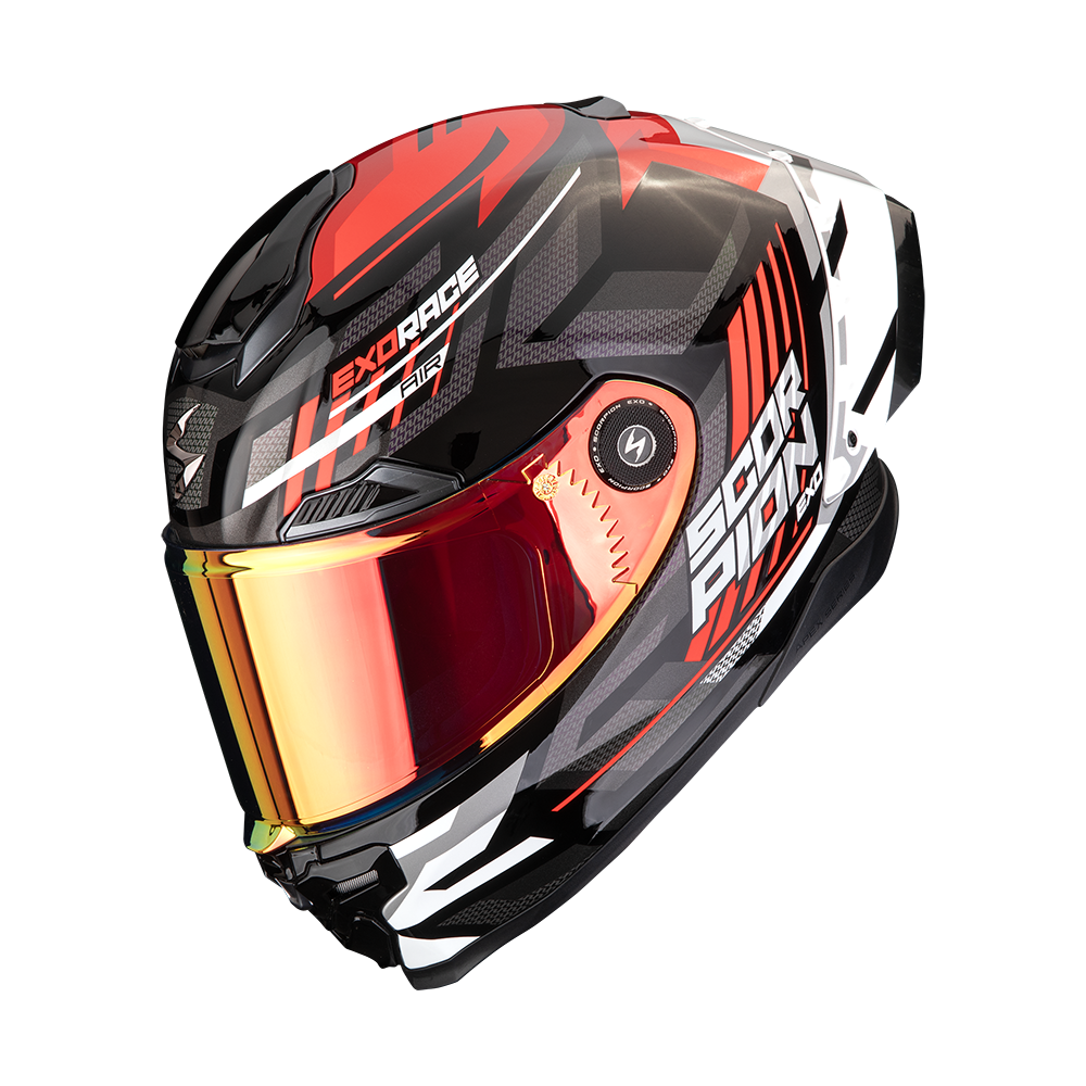 Casque de moto SCORPION EXO-RACE AIR KOBRA Noir-Rouge