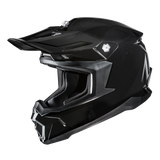 HJC C50 SOLID UNI CASCO MOTOCROSS DE MOTOCICLETA NOIR NEGRO METALICO