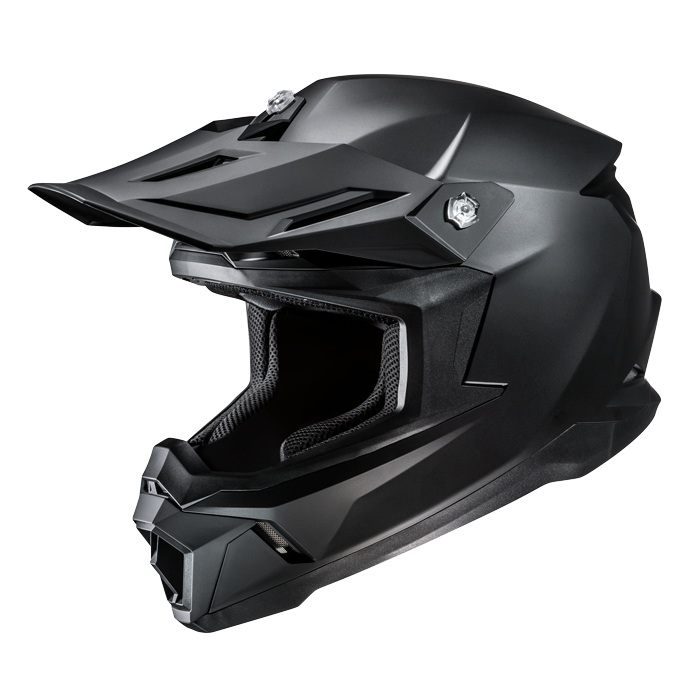 HJC C50 SOLID UNI CASCO MOTOCROSS DE MOTOCICLETA SEMI MATE NOIR NEGRO