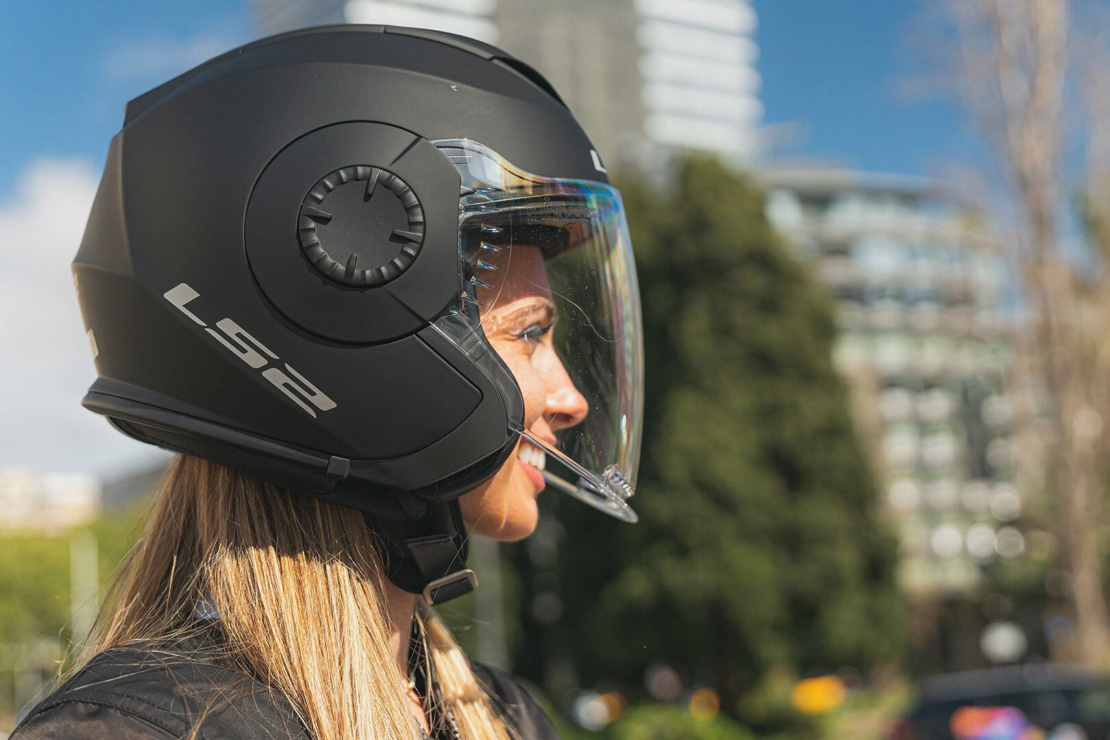 LS2 OF570 VERSO MARKER MATT BLACK TITANIUM