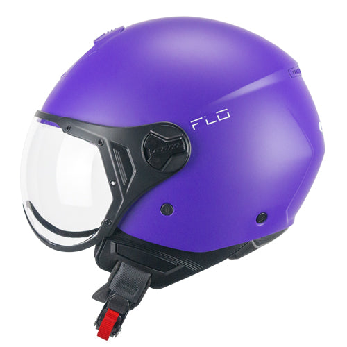 CGM 167A FLO MONO Scooter Jet Casco Morado Mate Forma