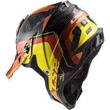 LS2 MX700 SUBVERTER ARCHED BLACK YELLOW RED