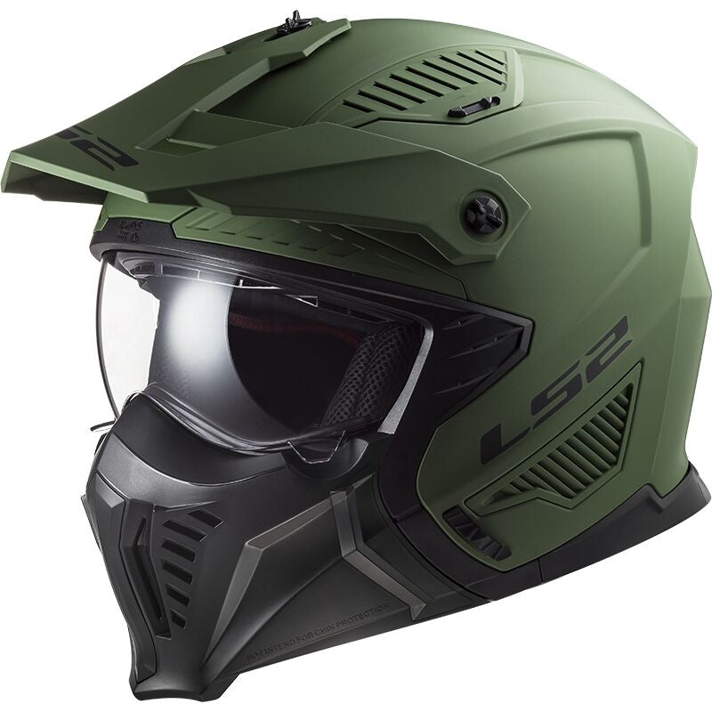 LS2 OF606 DRIFTER SOLID MATT MILITARY GREEN