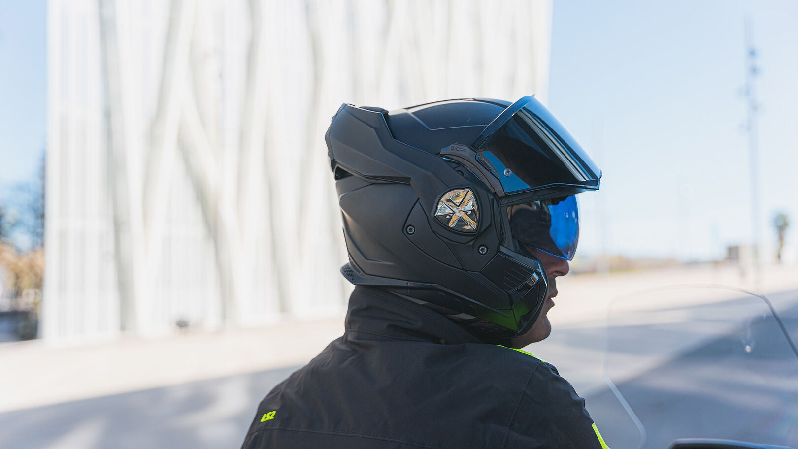 ls2 advant x solid matte titanium helmet LS2, Modular motorcycle matt titanium, M Automotive and the removable LS2 Advant X Helmet