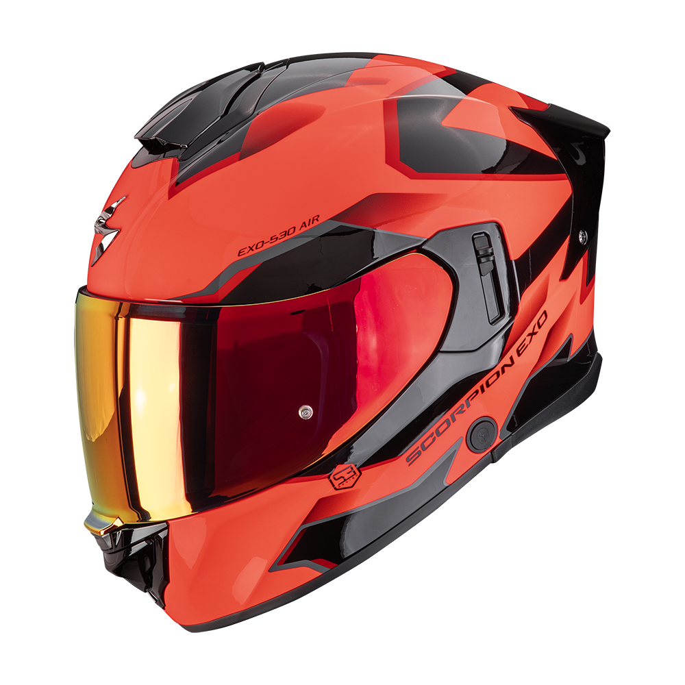 SCORPION EXO-530 AIR CLIP CASCOS INTEGRALES  NEGRO ROJO