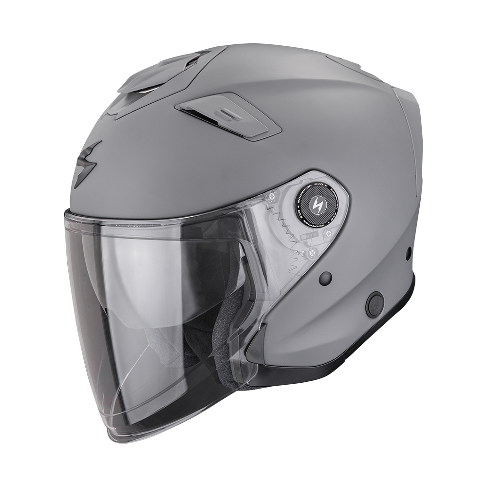SCORPION EXO-GT JET SOLID CASCO DE MOTO Gris Cemento Mate