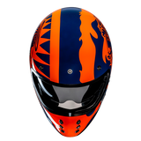 HJC V60 FLAME MC27 Casco Integral De Motocicleta Estilo Vintage - SECURTEX MOTOR S.L (t/a MaximoMoto)