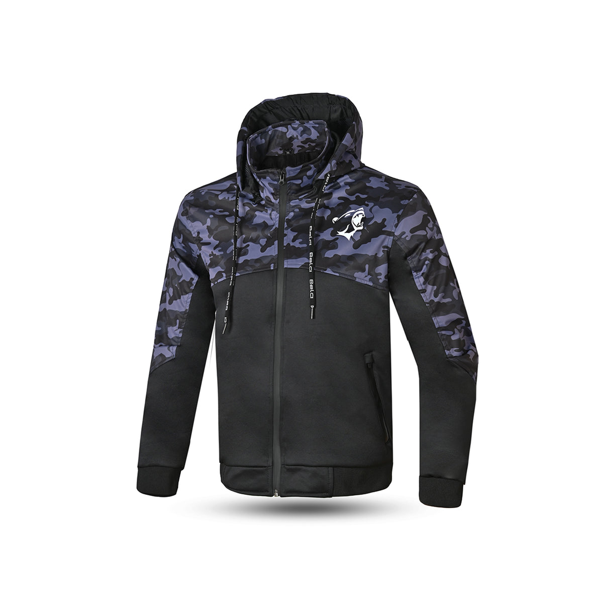 BELA - Sudadera Textil Camo Rush Negro/Azul Oscura