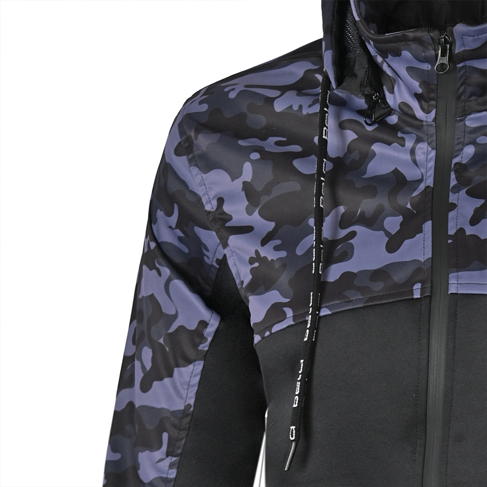 BELA - Sudadera Textil Camo Rush Negro/Azul Oscura