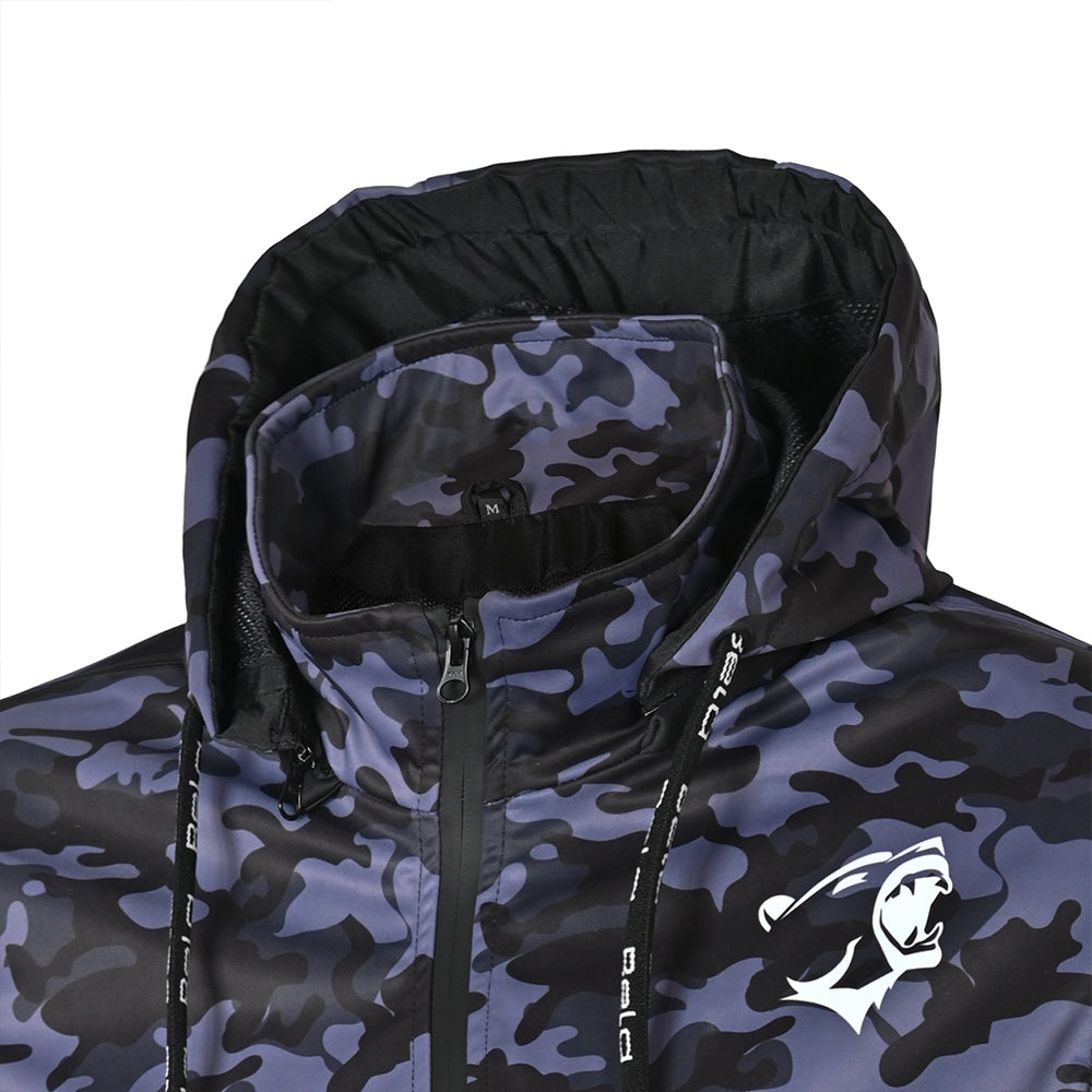 BELA - Sudadera Textil Camo Rush Negro/Azul Oscura