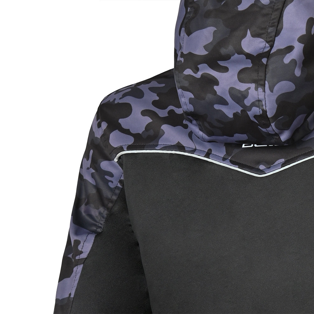 BELA - Sudadera Textil Camo Rush Negro/Azul Oscura