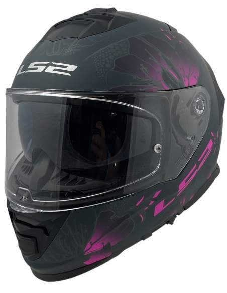 LS2 FF800 STORM BURST MATT BLACK PINK - SECURTEX MOTOR S.L (t/a MaximoMoto)