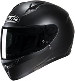 Casco Integral Hjc C10 Semiplano Negro Para Carreras De Motos