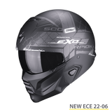 SCORPION  - EXO-COMBAT II XENON Negro mate-Blanco