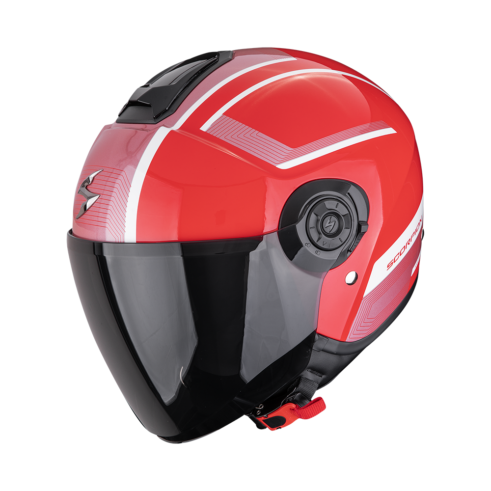 Casque de moto SCORPION EXO-CITY II COSMOS Rouge-Argent