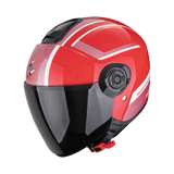 Casque de moto SCORPION EXO-CITY II COSMOS Rouge-Argent
