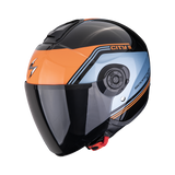 SCORPION EXO-CITY II VITA MOTORCYCLE HELMET Black-Blue-Orange