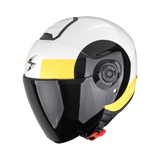Casque de moto transparent SCORPION EXO-CITY II Blanc-Noir-Jaune
