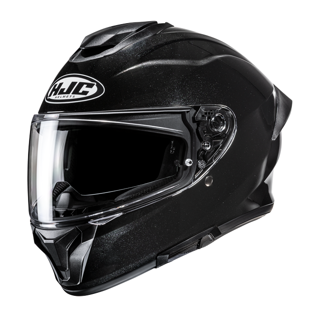 HJC C71 SOLID UNI CASCO INTEGRAL DE MOTO NIOIR NEGRO METALICO