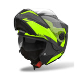 AIROH SPECKTRE CLEVER Motocicleta Modular Casco Amarillo Mate