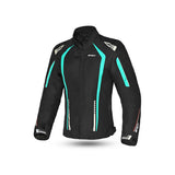 R-TECH - Chaqueta Textil Marshal Lady Negro/Turquesa