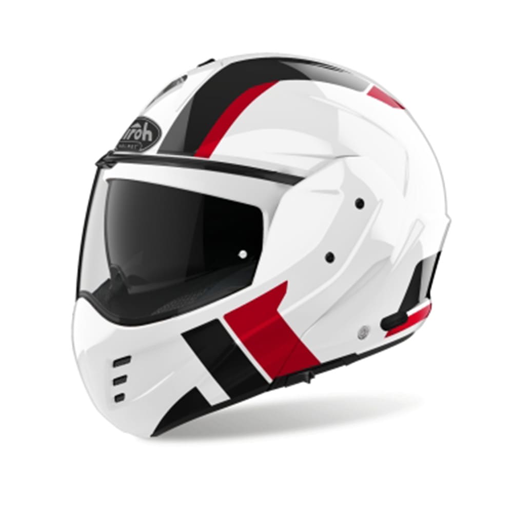 AIROH MATHISSE EXPLORE Moto Abatible Casco Brillo Rojo
