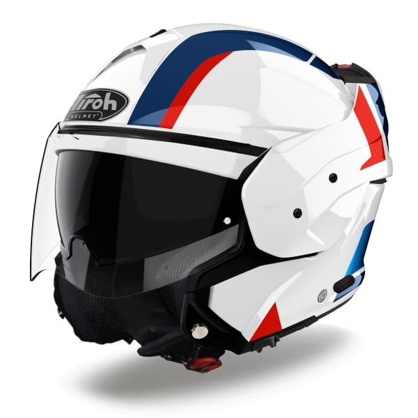 AIROH MATHISSE EXPLORE Moto Modular Casco Brillo Azul