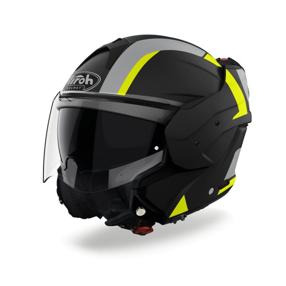 AIROH MATHISSE EXPLORE Moto Abatible Turismo Casco Amarillo Mate