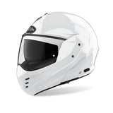 AIROH MATHISSE COLOR Moto Modular Abatable Casco Blanco Brillo