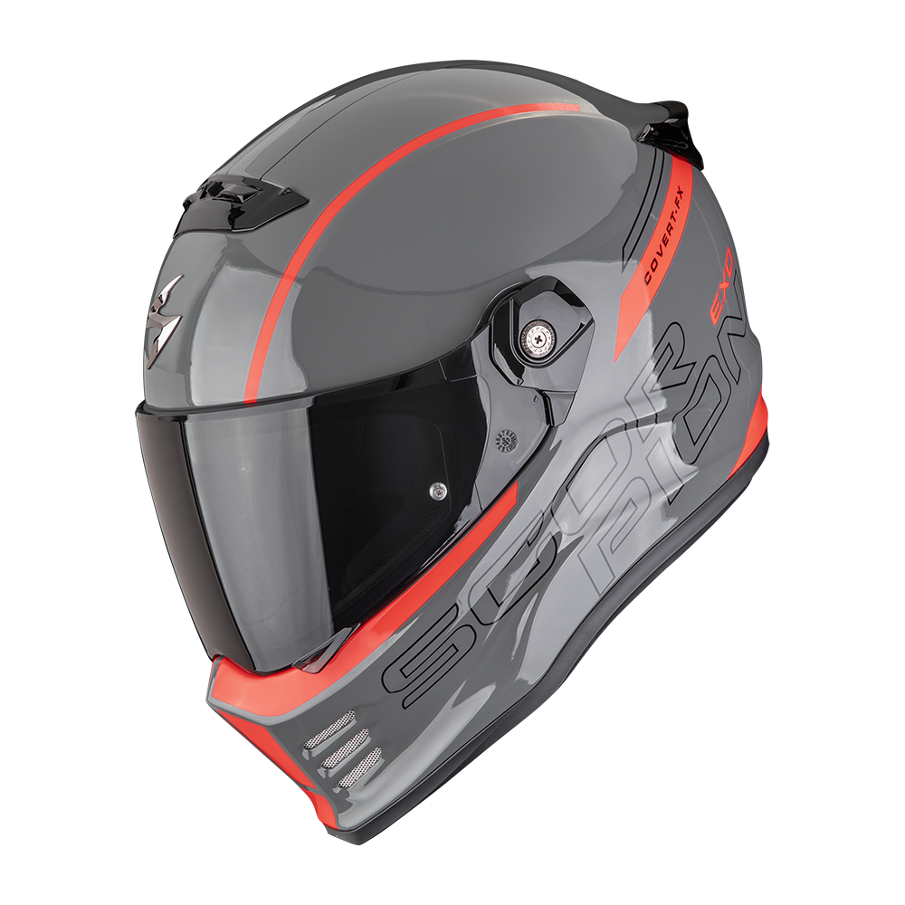 SCORPION COVERT FX DANKO CASCO DE MOTO Gris-Rojo