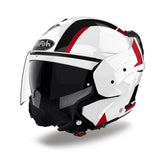 AIROH MATHISSE EXPLORE Moto Abatible Casco Brillo Rojo