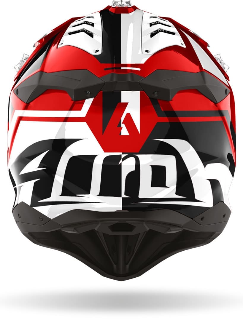 AIROH AVIATOR 3 LEAGUE Motocicleta Tierra Casco Brillo Rojo