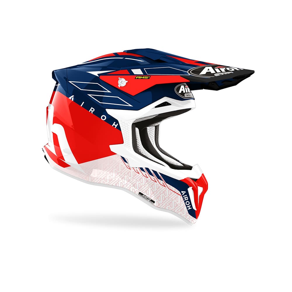 AIROH STRYCKER SKIN Motocicleta Off Road Casco Brillo rojo