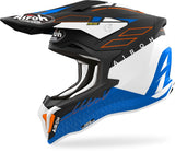 AIROH STRYCKER SKIN Moto Todoterreno Casco Azul Mate