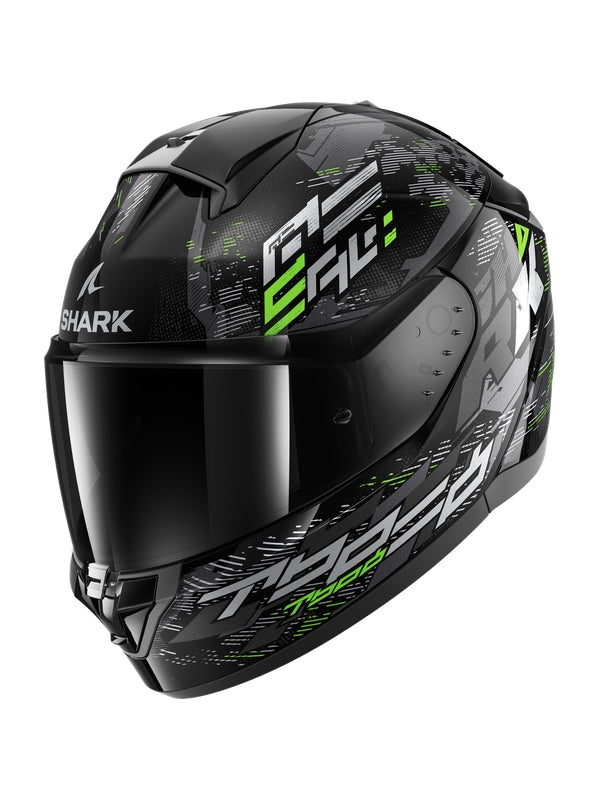 Shark - RIDILL 2 Black Silver Green