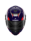 Shark - SPARTAN RS FIBER Azul Branco Cromado 