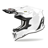 AIROH STRYCKER COLOR Motocicleta Motocross Para Casco Blanco Brillo