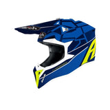 AIROH WRAAP YOUTH MOOD Motocicleta Todoterreno Casco Brillo Azul