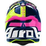 AIROH STRYCKER BLAZER Motocicleta Motocross Casco Azul Rosa Mate