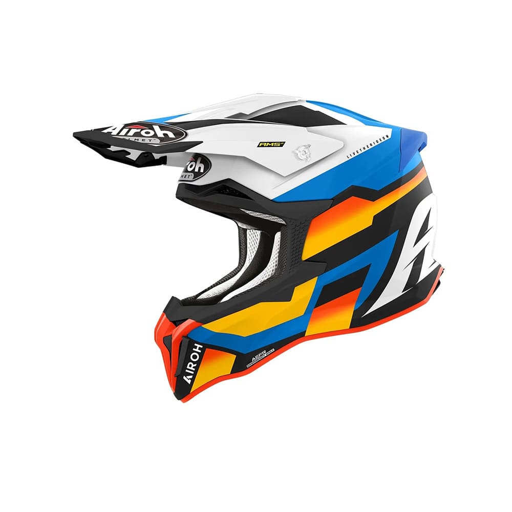 AIROH STRYCKER GLAM Motocicleta Motocross Casco Azul Mate