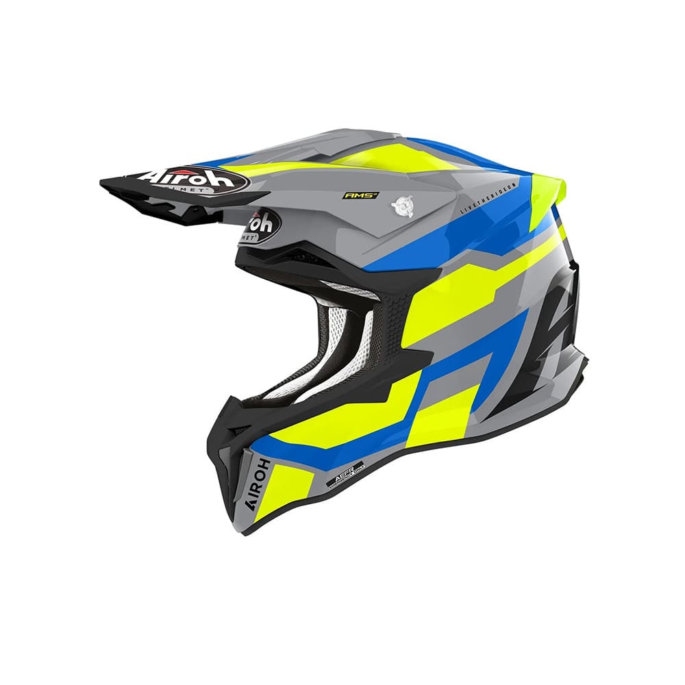 AIROH STRYCKER GLAM Moto Todoterreno Casco Amarillo Brillo