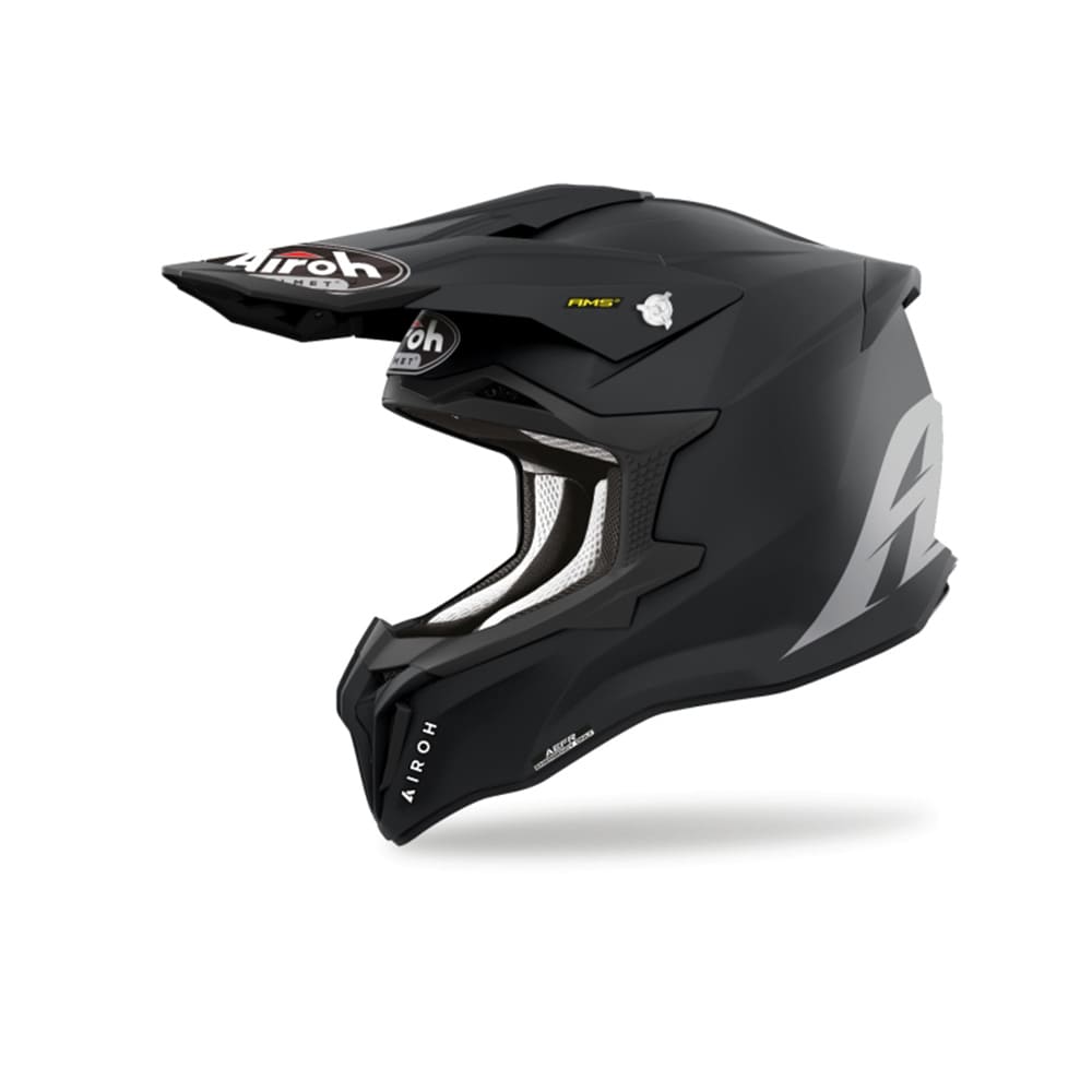 AIROH STRYCKER COLOR Motocicleta Motocross Casco Negro Mate